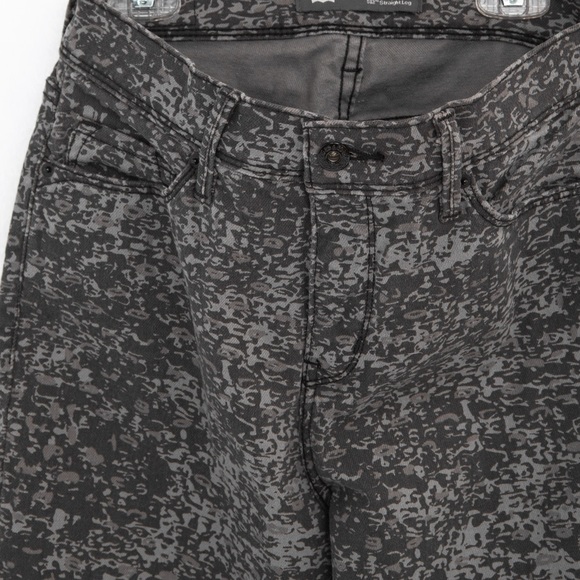 Levis Perfectly Slimming 512 pattern straight leg statement jean charcoal gray 4 - Picture 5 of 10